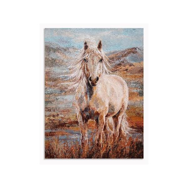 並行輸入品】 Yihui Arts ビンテージ馬の絵 - 素朴な農家キャンバス