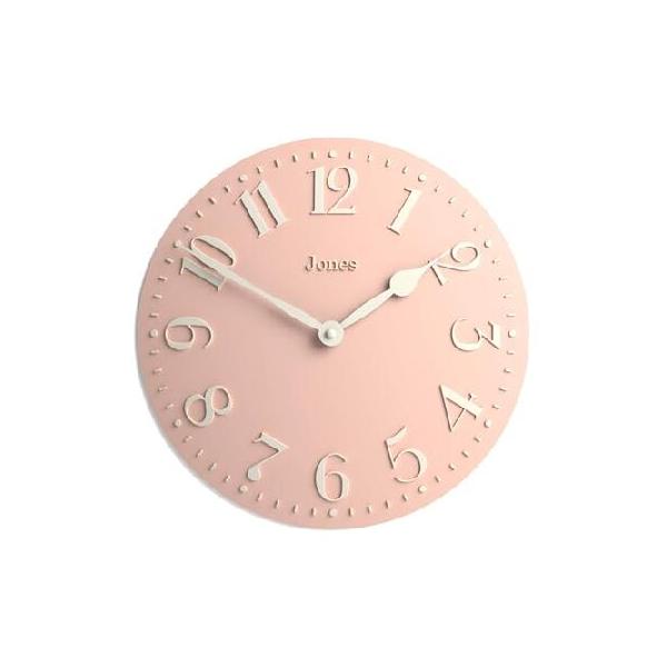 【並行輸入品】 JONES CLOCKS(R) Betty Wall Clock | Classic Convex Clock | 12 inch | Overcoat Grey | Stylish Elegance Perfect for The Kitchen, Living Ro