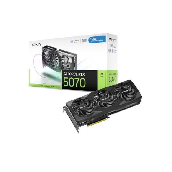 並行輸入品】 PNY GeFORCE RTX 5070 12GB Overclocked TripleFan