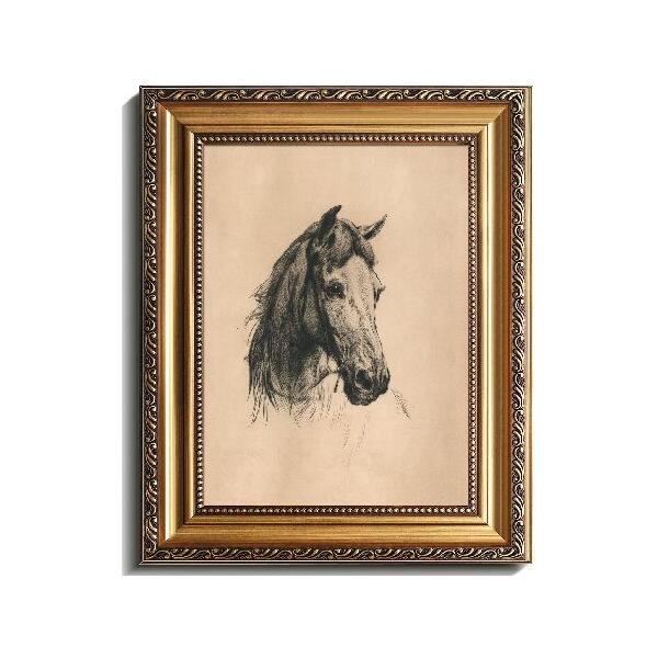 並行輸入品】 uniro ヴィンテージ ゴールドフレームウォールアート