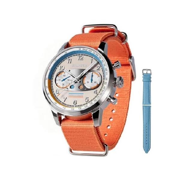 【並行輸入品】 RAINTEN R9031A Chronograph Watches for Men 40mm Manual Winding Automatic Movement Mechanical Sapphire Glass Stainless Steel Case