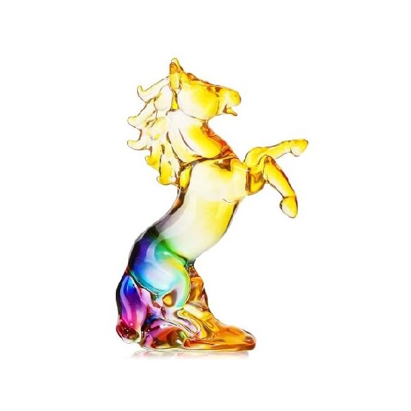 並行輸入品】 Waldeinsamkeit 4.3インチ クリスタル 馬像 馬の年 2026