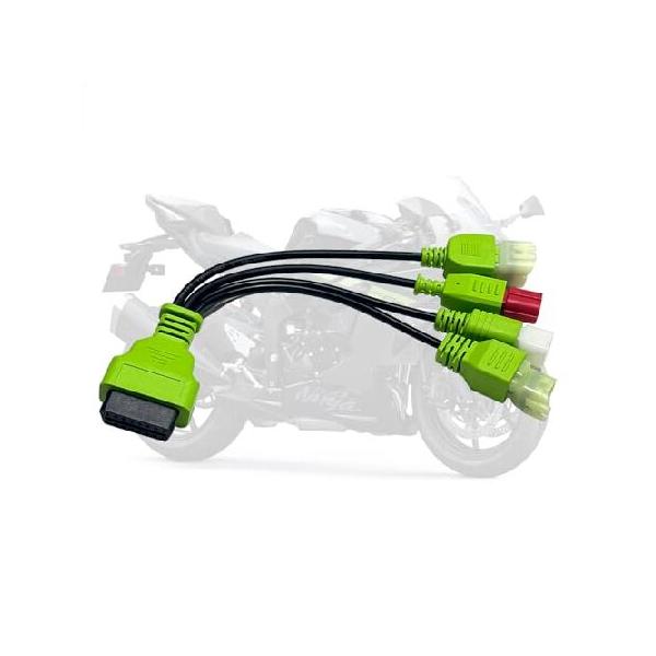 並行輸入品】 OBD2 4イン1診断ケーブル カワサキオートバイ用 Euro 5