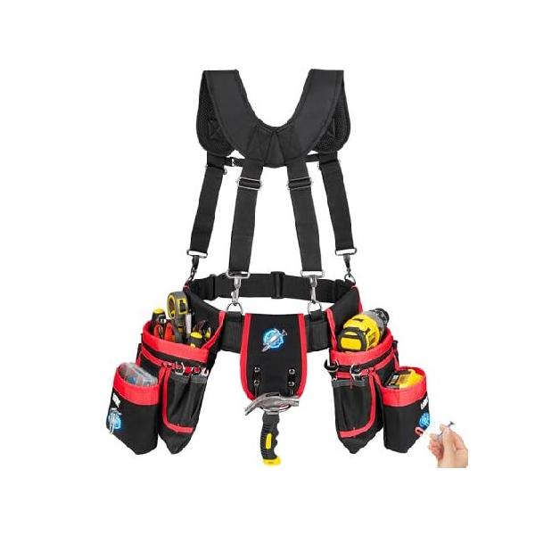 腰袋 ツールベルト サスペンダー付き 並行輸入品】 腰袋 ツールベルト サスペンダー付き 腰道具セット 27