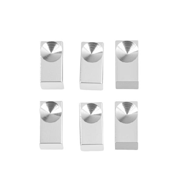 【並行輸入品】 DIAO79NI 6PCS Stainless Steel Locking String Blocks, Electric Guitar Tremolo Bridge Inserts for Double Locking Tremolo