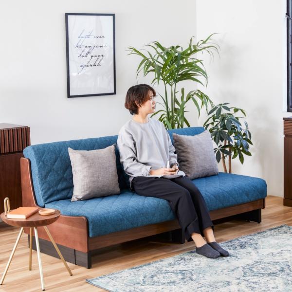 モーブル ごろ寝ソファ ドロシー 160cm