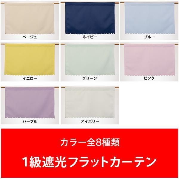 カフェカーテン フラット 遮光 1級 幅40cm×丈35cm　１枚入り 遮熱 断熱 無地 省エネ 防音 UVカット カラフル 人気 安い 日本製