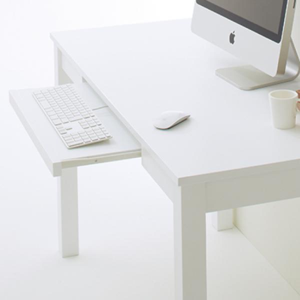 キーボード収納棚付き！シンプルワークデスク（幅120cm） DE1677インテリアル 通販 Yahoo!ショッピング
