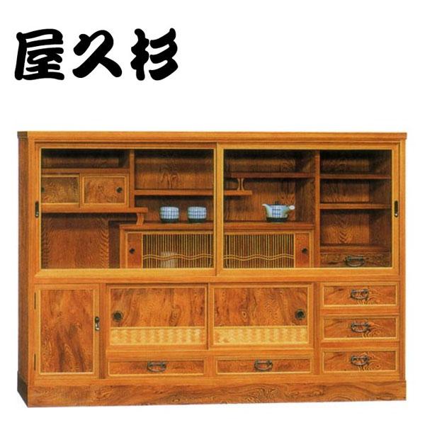 【受付終了】タンス　茶箪笥　屋久杉 屋久杉 茶箪笥 和風 茶タンス 国産 茶ダンス 日本製 茶棚 高級