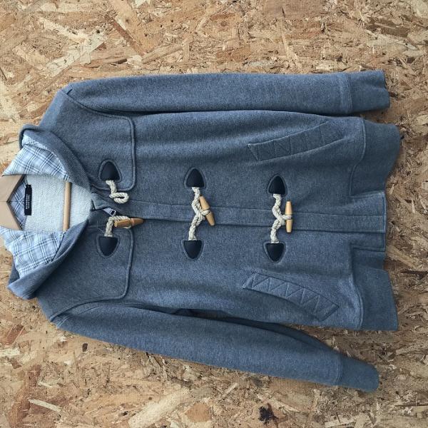 BURBERRY BLACK LABEL メンズ ダッフルパーカー グレー 表記