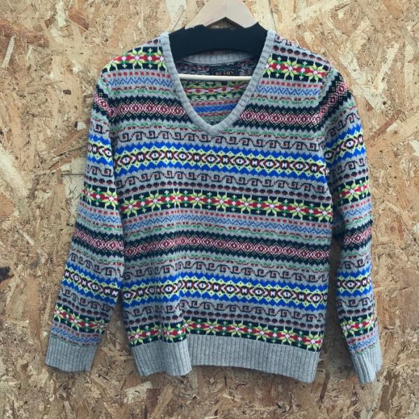 BEAMS PLUS フェアアイル ニット　クレイジーパターン　ウール　L フェアアイル & クレイジーパターン！｜ビームス 神戸｜BEAMS