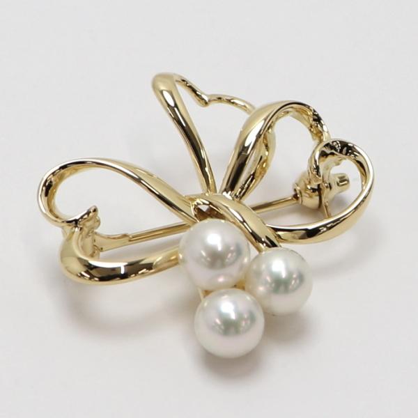 【未使用品】✨MIKIMOTO ミキモト パール　ブローチ　リボン　フラワー 中古・古着通販】MIKIMOTO (ミキモト) パールブローチ｜ブランド・古着