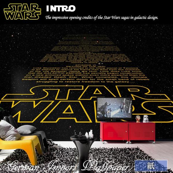 壁紙 おしゃれ スターウォーズ 張り替え 自分で Diy クロス 輸入壁紙 Star Wars Intro 8 487 紙製 Kgerd002 カーテン レールのインテリアデポ 通販 Yahoo ショッピング