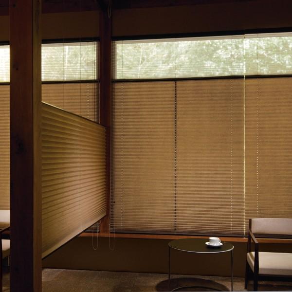 プリーツスクリーン もなみ 25mm ニチベイ 魯山 M8067 M8072 ツインスタイル コード式 幅120 5 160cm 高さ30 60cmまで N M8067 W K011 インテリアふじ 通販 Yahoo ショッピング