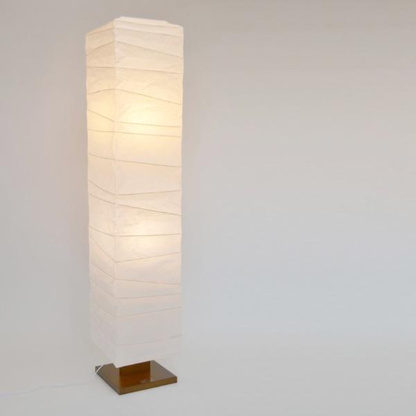 美濃和紙 和風 モダン照明 スタンド型フロアライト 揉み紙白 ねじり