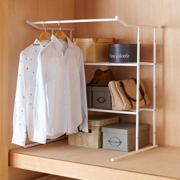 押入れ収納 押入れハンガーシェルフ ハンガーラック 2台セット 衣類収納 パイプハンガー 収納ラック set インテリアパレットヤフー店 通販 Yahoo ショッピング