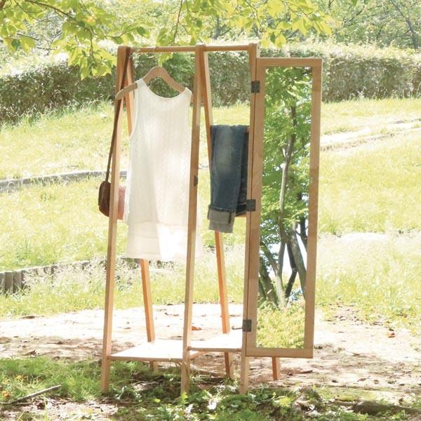 □在庫限り・入荷なし□ ハンガーラック ハンガーミラー POCO