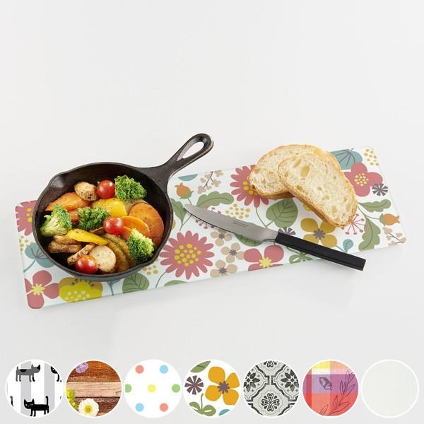 鍋敷き ガラス製 キッチントッププレート レクタングル 耐熱プレート 鍋敷 なべしき まな板 おすすめ インテリアパレットヤフー店 通販 Yahoo ショッピング