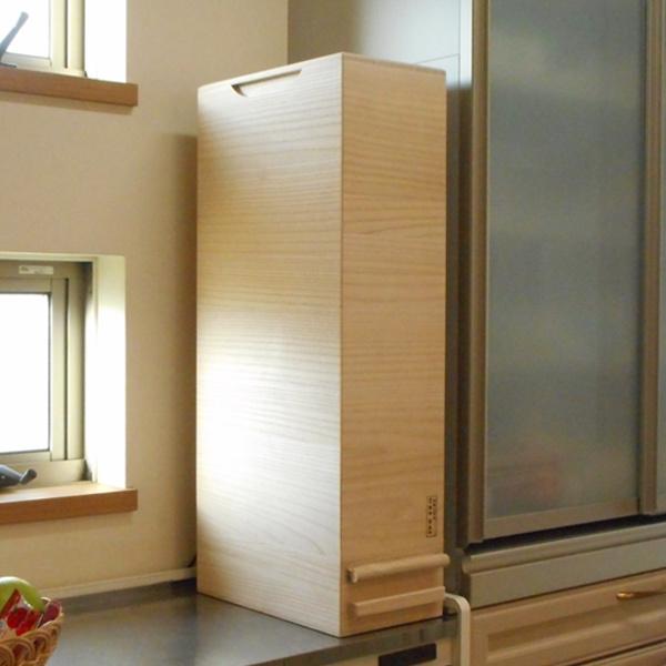 桐製計量機能付き30kg米びつで快適保存