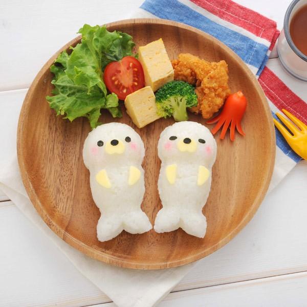 おにぎり押し型 アザラシおにぎりセット おにぎり抜き型 キャラ弁