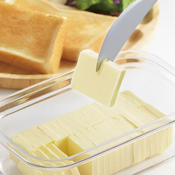 サイズ/約幅17.8×奥行10.8×高さ7.5cm(重ねた状態）重量/約200g内容量/ケース、ワイヤープレート、フタ、バターナイフ各1個材質/蓋：ポリエチレンワイヤープレート枠：ABS樹脂ケース：AS樹脂ワイヤー：18-8ステンレススチー...