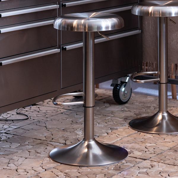 東谷 ハイスツール 座面高61〜82cm スツール 高さ調節 昇降式