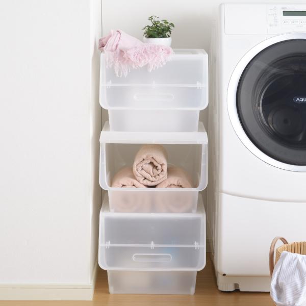 収納ボックス 前開き ナチュラ フロック30 深型 幅39 奥行46 高さ31cm 4段階ストッパー 同色4個セット 収納ケース 収納 おもちゃ箱 2770set インテリアパレットヤフー店 通販 Yahoo ショッピング