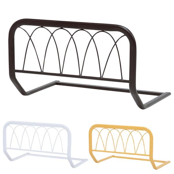 サイズ/約幅60×奥行43×高さ37cm内容量/1個材質/スチールパイプ種類/ダークブラウン、ホワイト、ベージュ組立状態/完成品●布団のずれや転落を防いでくれるベッドガードです。●差し込むだけで簡単に設置できます。●ベッドに合わせていただき...