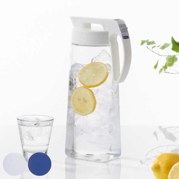 サイズ/約幅15.3×奥行10.3×高さ30.6cm重量/約365g容量/約2.1L内容量/1個材質/フタ・ハンドル：ポリプロピレン、中栓・レバー：ABS樹脂、パッキン：熱可塑性エラストマー、本体：AS樹脂種類/Nホワイト、ブルー生産国/日...