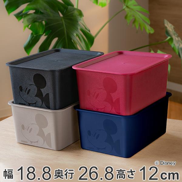 Disney（ディズニー） 収納ボックス フタ付き ハーフサイズ ミッキー
