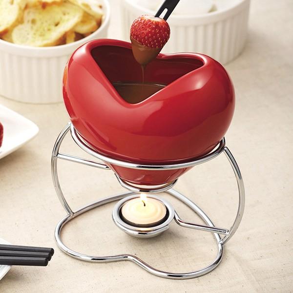 パール金属 フォンデュ鍋 セット ハート チョコレートフォンデュ  