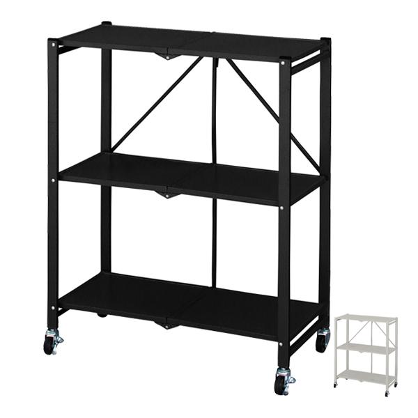 スチールラック 2段 キャスター付 折りたたみ Rald 幅71 5cm 収納ラック 収納 収納棚 飾り棚 ディスプレイラック シェルフ ラック 棚 インテリアパレットヤフー店 通販 Yahoo ショッピング