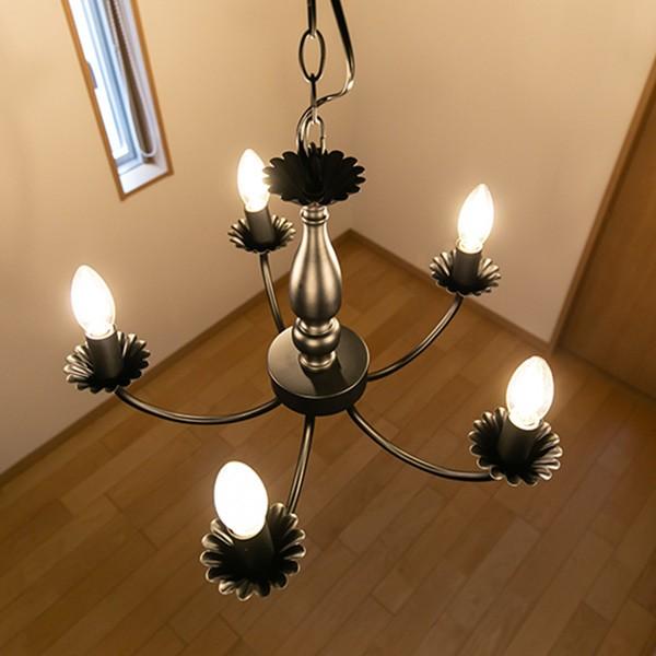 クラシック 5灯シャンデリア 照明 5灯 シャンデリア LED クラシック 天井照明 （ 照明器具 ライト