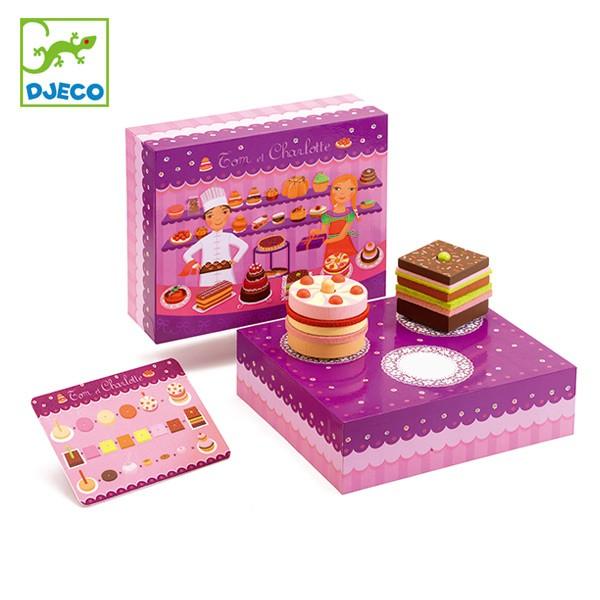 おもちゃ 木製 シャルロット トム ケーキ屋さん おままごと ジェコ Djeco ままごと セット お店屋さんごっこ ケーキ インテリアパレットヤフー店 通販 Yahoo ショッピング