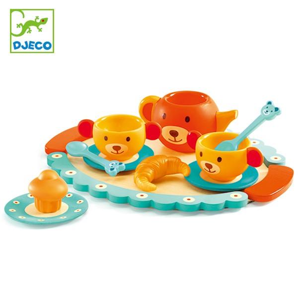 ままごと 木製 テディズパーティー 食器セット 知育玩具 ジェコ DJECO