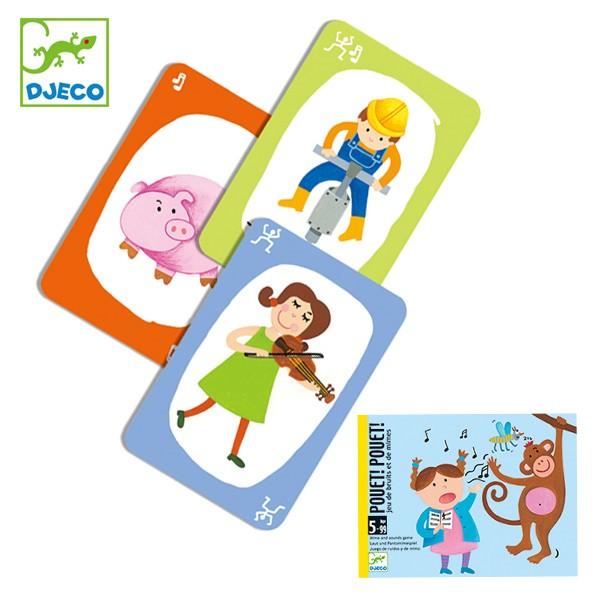 ゲーム カードゲーム プエット プエット 子供 知育玩具 ジェコ Djeco ジェスチャーゲーム カード ジェスチャーカード インテリアパレットヤフー店 通販 Yahoo ショッピング