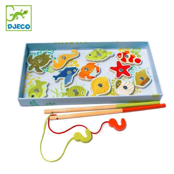 魚釣り おもちゃ トロピカルフィッシングゲーム 子供 マグネット 知育玩具 ジェコ Djeco 子ども 魚釣りゲーム キッズ 磁石 木製 インテリアパレットヤフー店 通販 Yahoo ショッピング