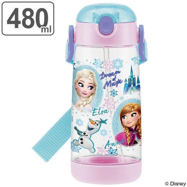 水筒 ストローホッパー ワンプッシュボトル アナと雪の女王 子供 プラスチック製 480ml 軽量 プラスチック ストロー インテリアパレットヤフー店 通販 Yahoo ショッピング