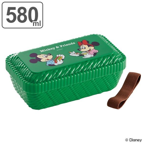 お弁当箱 1段 Mickey Friends ピクニック 580ml ランチボックス 弁当箱 ラタンバスケット ミッキーマウス ミニーマウス 食洗機対応 インテリアパレットヤフー店 通販 Yahoo ショッピング