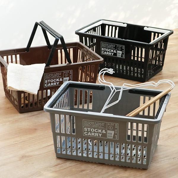 バスケット Stock Carry マーケットバスケットl プラスチック かご 収納バスケット カゴ 収納 インテリアパレットヤフー店 通販 Yahoo ショッピング