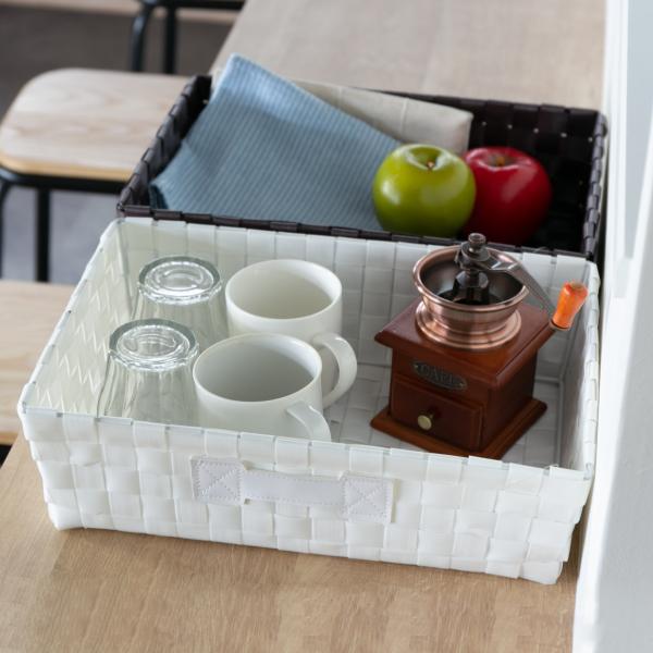 収納 バスケット ｐｅバスケット ｓｆ 985 約 幅36 奥行27 高さ10cm 収納ボックス 収納かご カゴ 籠 収納ケース 衣類収納 インテリアパレットヤフー店 通販 Yahoo ショッピング