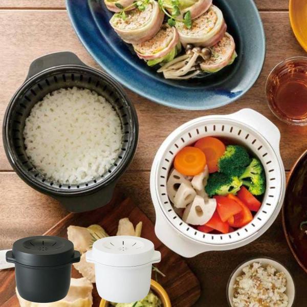 スケーター 電子レンジ 炊飯器 1合 電子レンジスチームご飯メーカー