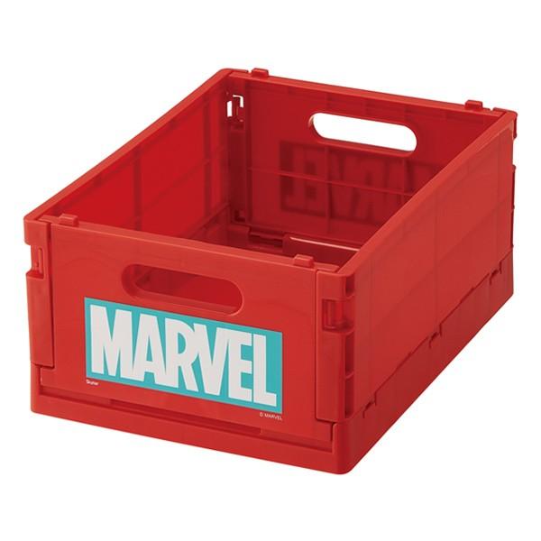 折りたたみコンテナ S MARVEL マーベル ロゴ コンテナ 収納ボックス