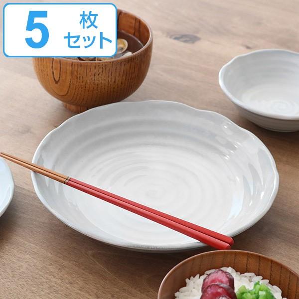 プレート 21cm カレー皿 Collage 皿 食器 陶器 日本製 同色5枚セット （ お皿 電子レンジ対応 食洗機対応 深皿 パスタ皿 ）