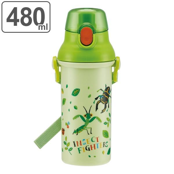 スケーター 水筒 プラスチック 直飲み プラワンタッチボトル