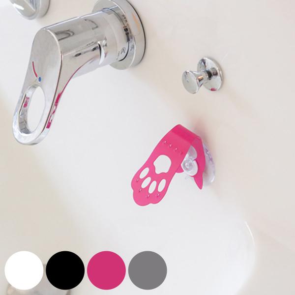 サイズ/約幅4×奥行1.5×高さ12cm内容量/本体：1個、吸盤用シール：1枚材質/本体：ステンレス銅、ワッシャー：PE、吸盤：PVC、吸盤用シール：PET種類/ホワイト、ブラック、ピンク、ステンレス生産国/日本製●スポンジをツメに引っ掛け...