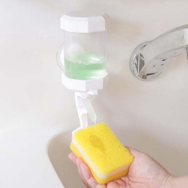 ディスペンサー 吸盤式 片手で押せる 簡単ディスペンサー 詰め替えボトル 詰替えボトル ソープボトル インテリアパレットヤフー店 通販 Yahoo ショッピング
