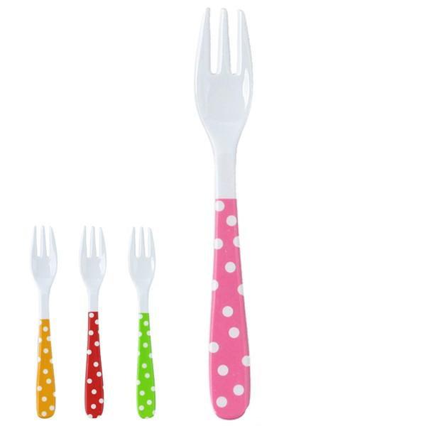 フォーク 同色6本セット メラミンフォーク カラードット メラミン カトラリー ドット 水玉 set インテリアパレットヤフー店 通販 Yahoo ショッピング