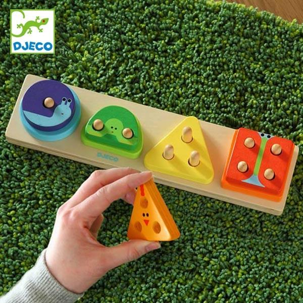 棒さし 木のおもちゃ 1234 ベーシック 木製 玩具 ジェコ Djeco 知育玩具 赤ちゃん 棒通し 数あそび 3251 インテリアパレットヤフー店 通販 Yahoo ショッピング