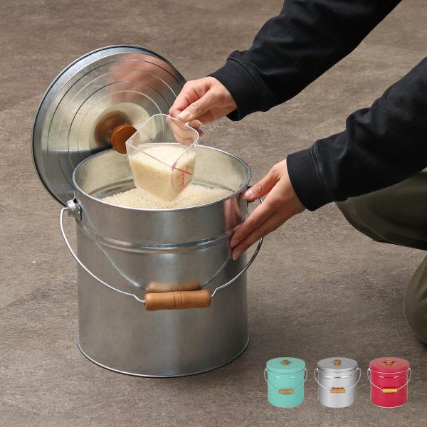 大人気 米びつ 30kg 丸型 トタン 袋のまま 米櫃 ライスボックス こめびつ 米ストッカー コメビツ お米入れ お米収納 お米保存 30キロ 袋ごと 初売りセール Www Iacymperu Org